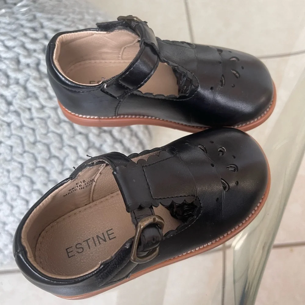 Classic Black Kids Shoes